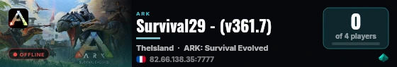 Survival29 - (v361.7) live status badge