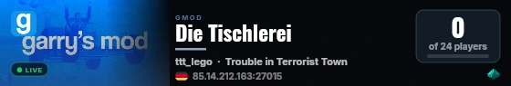 Die Tischlerei live status badge