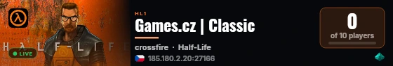 Games.cz | Classic live status badge