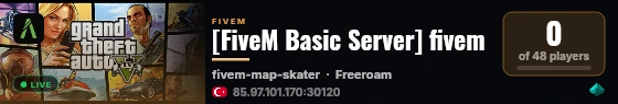 [FiveM Basic Server] fivem live status badge