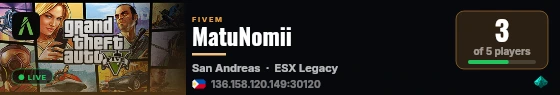 MatuNomii live status badge