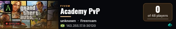 Academy PvP live status badge