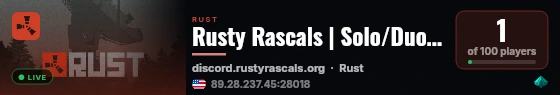 Rusty Rascals | Solo/Duo | Fridays | No BP Wipes 09/11 live status badge