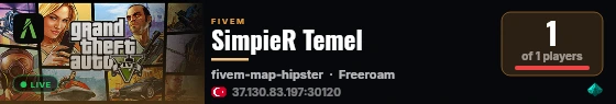 SimpieR Temel live status badge