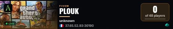 PLOUK live status badge