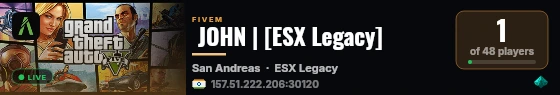  JOHN | [ESX Legacy] live status badge