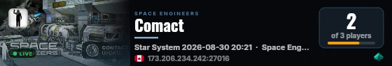 Comact live status badge
