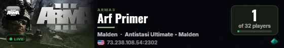 Arf Primer live status badge