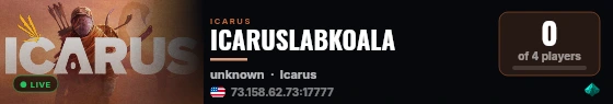 ICARUSLABKOALA live status badge