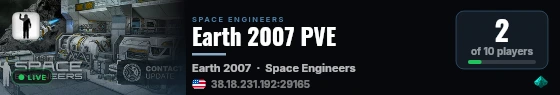Earth 2007 PVE live status badge