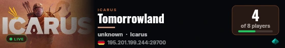 Tomorrowland live status badge