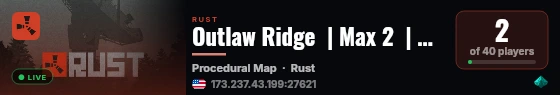 Outlaw Ridge  | Max 2  | Weekly live status badge