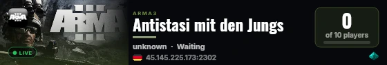 Antistasi mit den Jungs live status badge