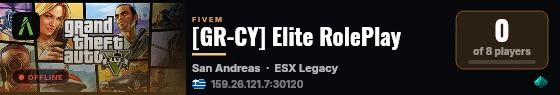 [GR-CY] Elite RolePlay live status badge