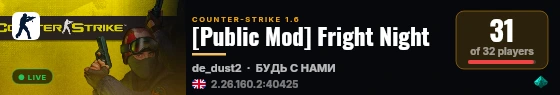 [Public Mod] Fright Night live status badge