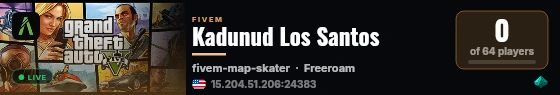 Kadunud Los Santos live status badge