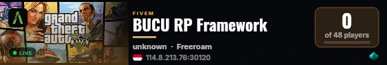 BUCU RP Framework live status badge