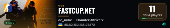 FASTCUP.NET live status badge
