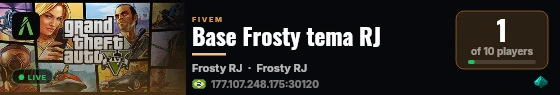 Base Frosty tema RJ live status badge