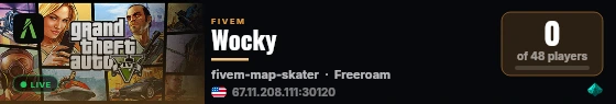 Wocky live status badge