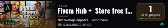 Fivem Hub +  Store free files Season 8 live status badge