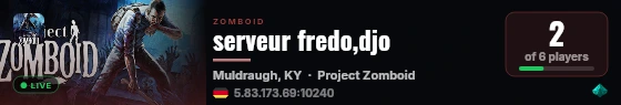serveur fredo,djo live status badge