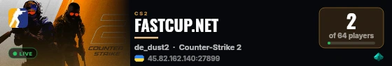 FASTCUP.NET live status badge