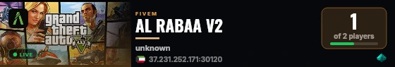 AL RABAA V2 live status badge