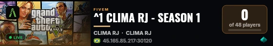 ^1 CLIMA RJ - SEASON 1 live status badge