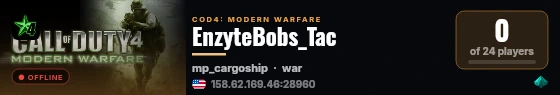 EnzyteBobs_Tac live status badge