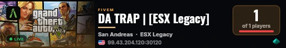 DA TRAP | [ESX Legacy] live status badge
