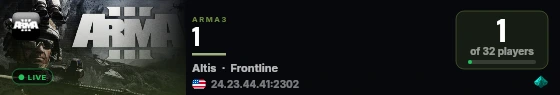 1 live status badge