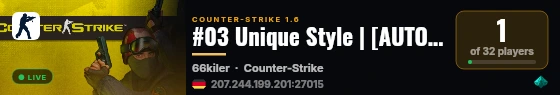 #03 Unique Style | [AUTOMIX] live status badge