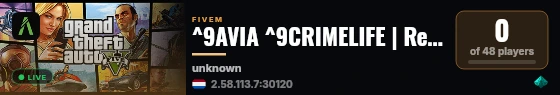 ^9AVIA ^9CRIMELIFE | Release 27/7 live status badge