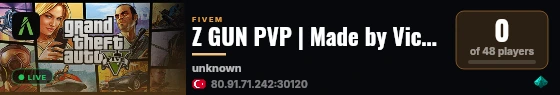 Z GUN PVP | Made by Vicestar live status badge