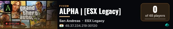 ALPHA | [ESX Legacy] live status badge