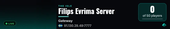 Filips Evrima Server live status badge