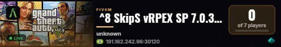  ^8 SkipS vRPEX SP 7.0.3 - ^1RED Edition live status badge