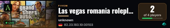 Las vegas romania roleplay live status badge