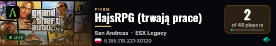 HajsRPG (trwają prace) live status badge