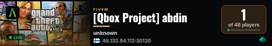 [Qbox Project] abdin live status badge