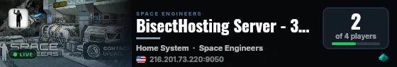 BisectHosting Server - 310579ae live status badge