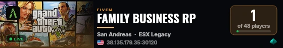 FAMILY BUSINESS RP live status badge