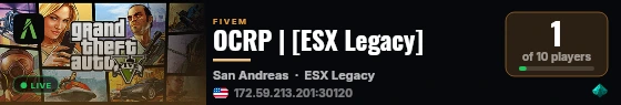 OCRP | [ESX Legacy] live status badge