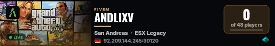 ANDLIXV live status badge