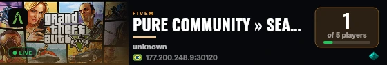 PURE COMMUNITY » SEASON 2 « live status badge