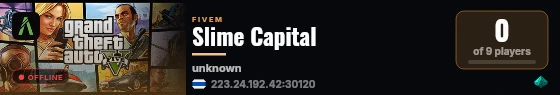 Slime Capital live status badge