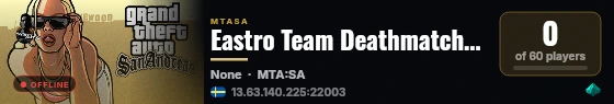 Eastro Team Deathmatch [ Sheriff - Terorist ] [TDM / DM / Deathplay] live status badge