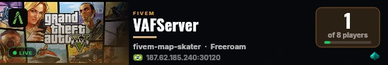 VAFServer live status badge