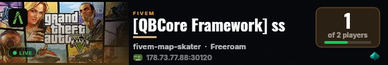 [QBCore Framework] ss live status badge